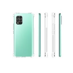 Xiaomi Mi 10 Lite Kılıf Nitro Anti Shock Darbe Emici Köşe Korumalı Şeffaf Silikon Kapak