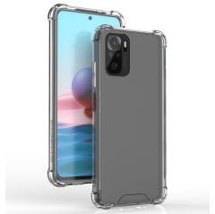 Xiaomi Redmi Note 10S Kılıf Nitro Anti Shock Darbe Emici Köşe Korumalı Şeffaf Silikon Kapak