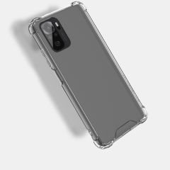 Xiaomi Redmi Note 10S Kılıf Nitro Anti Shock Darbe Emici Köşe Korumalı Şeffaf Silikon Kapak