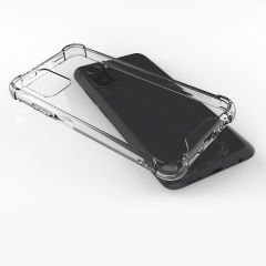 Xiaomi Redmi Note 10S Kılıf Nitro Anti Shock Darbe Emici Köşe Korumalı Şeffaf Silikon Kapak