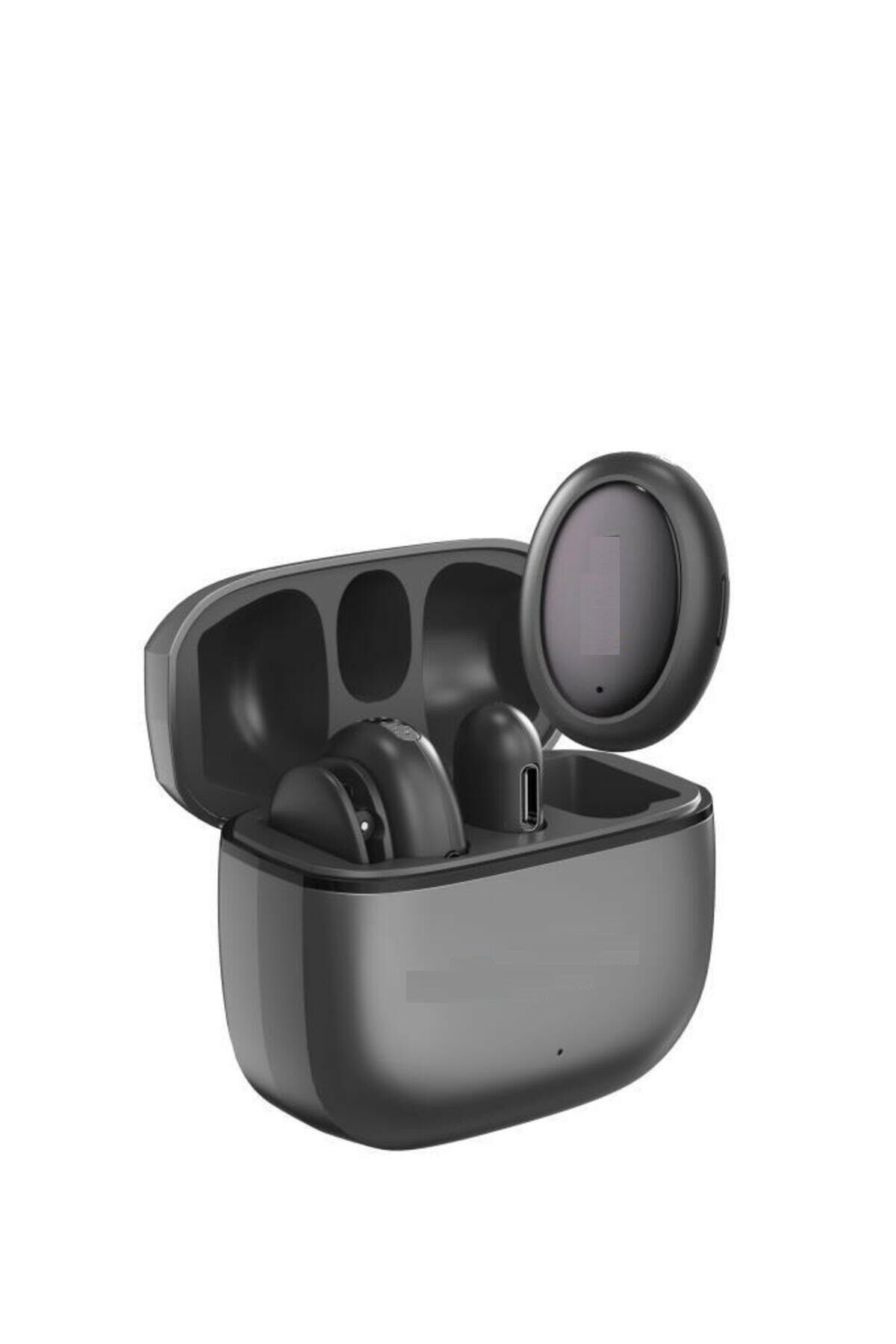 03 Siyah AI Destekli Gürültü Azaltma Şarj Kutulu Kablosuz Yaka Mikrofonu