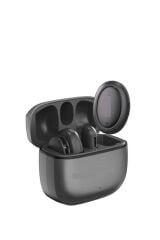 03 Siyah AI Destekli Gürültü Azaltma Şarj Kutulu Kablosuz Yaka Mikrofonu