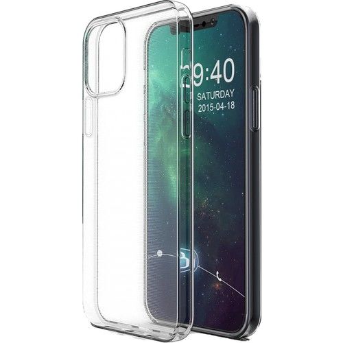 Iphone 12 / 12 Pro  Kamera Korumalı Şeffaf Yumuşak Silikon