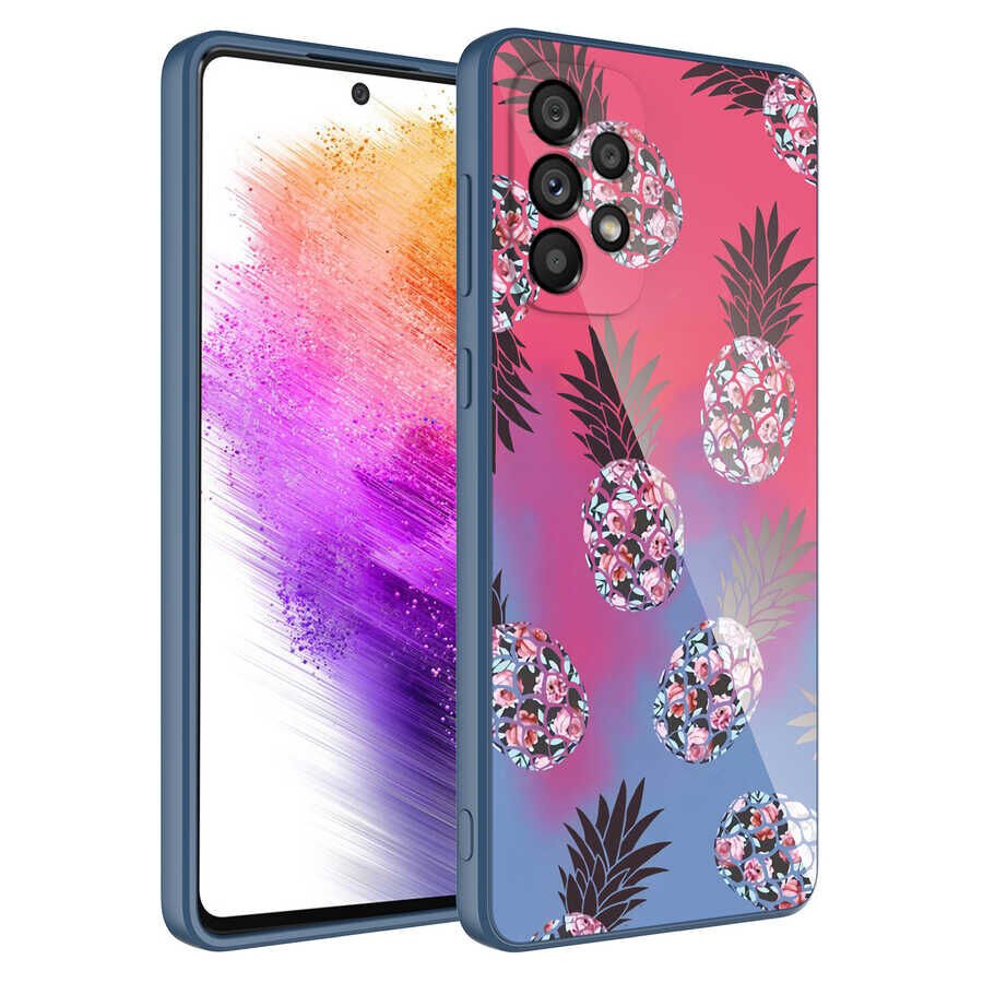 Samsung Galaxy A13 4G Kılıf Kamera Korumalı Desenli Sert Silikon Epoksi Kapak