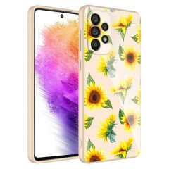 Samsung Galaxy A13 4G Kılıf Kamera Korumalı Desenli Sert Silikon Epoksi Kapak