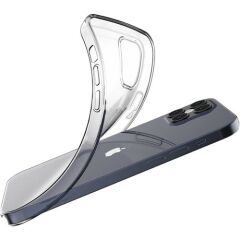 Iphone 12 Mini Kamera Korumalı Şeffaf Yumuşak Silikon