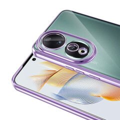 Honor 90 Kılıf Tek Kamera Çerçeveli Logo Gösteren Omega Kapak