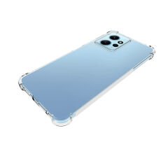 Xiaomi Redmi Note 12 4G Kılıf Nitro Anti Shock Darbe Emici Köşe Korumalı Şeffaf Silikon Kapak