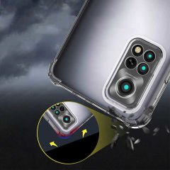 Xiaomi Mi 12T Pro Kılıf Nitro Anti Shock Darbe Emici Köşe Korumalı Şeffaf Silikon Kapak