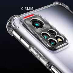 Xiaomi Mi 12T Pro Kılıf Nitro Anti Shock Darbe Emici Köşe Korumalı Şeffaf Silikon Kapak