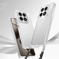 Xiaomi 14T Kılıf Airbagli Takılabilir Askı Aparatlı Snap Silikon Kapak