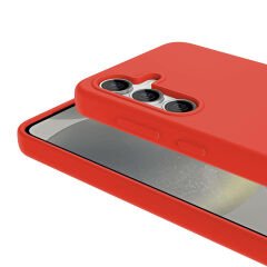 Samsung Galaxy S24 Plus Kılıf Magsafe Şarj Özellikli Sıvı Teknolojili Silinebilir Sert Kivi Kapak