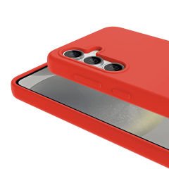 Samsung Galaxy S24 Plus Kılıf Magsafe Şarj Özellikli Sıvı Teknolojili Silinebilir Sert Kivi Kapak