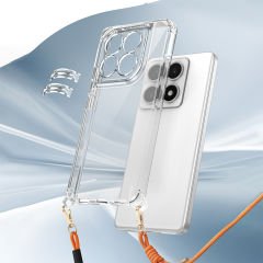 Xiaomi 14T Pro Kılıf Airbagli Takılabilir Askı Aparatlı Snap Silikon Kapak