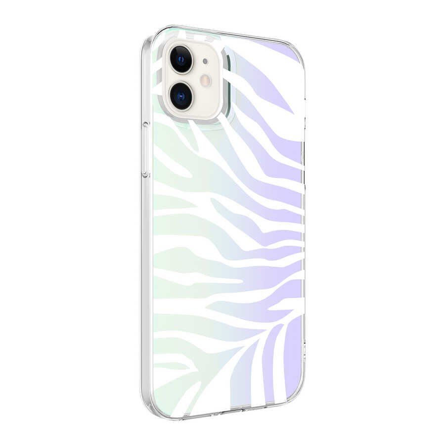 iPhone 11 Kılıf M-Blue Desenli Kapak