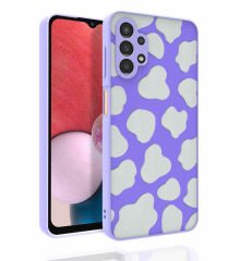Samsung Galaxy A13 4G Kılıf Desenli Kamera Korumalı Parlak Nora Kapak