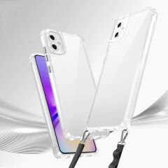 Samsung Galaxy A06 Kılıf Airbagli Takılabilir Askı Aparatlı Snap Silikon Kapak