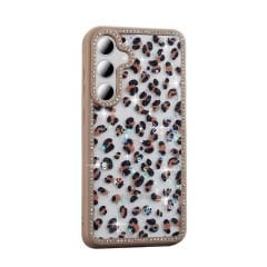 Samsung Galaxy S24 FE Kılıf Taşlı ve Simli Tasarım Azra Kapak