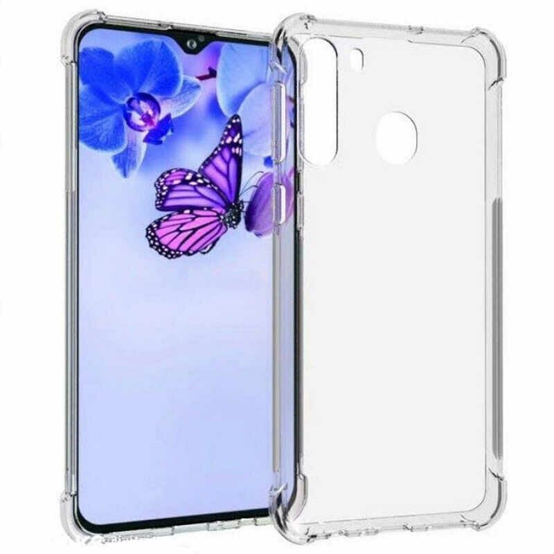 Samsung Galaxy A21 Kılıf Nitro Anti Shock Darbe Emici Köşe Korumalı Şeffaf Silikon Kapak