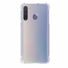Samsung Galaxy A21 Kılıf Nitro Anti Shock Darbe Emici Köşe Korumalı Şeffaf Silikon Kapak