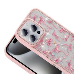 iPhone 16 Pro Max Kılıf Taşlı ve Simli Tasarım Azra Kapak