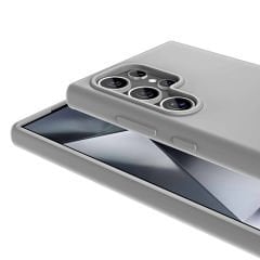 Samsung Galaxy S24 Ultra Kılıf Magsafe Şarj Özellikli Sıvı Teknolojili Silinebilir Sert Kivi Kapak