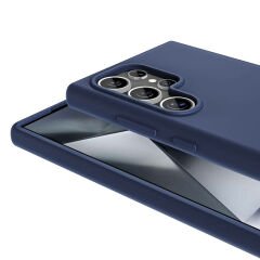 Samsung Galaxy S24 Ultra Kılıf Magsafe Şarj Özellikli Sıvı Teknolojili Silinebilir Sert Kivi Kapak