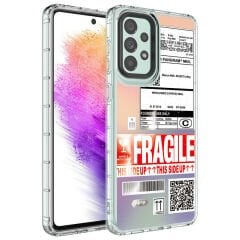Samsung Galaxy A13 4G Kılıf Kamera Korumalı Renkli Desenli Sert Silikon Korn Kapak