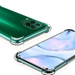 Huawei P40 Lite Kılıf Nitro Anti Shock Darbe Emici Köşe Korumalı Şeffaf Silikon Kapak