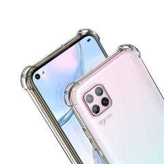 Huawei P40 Lite Kılıf Nitro Anti Shock Darbe Emici Köşe Korumalı Şeffaf Silikon Kapak