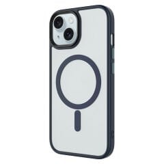 iPhone 13 Kılıf Mat Arka Yüzey Wireless Şarj Özellikli  Flet Magsafe Kapak kılıf