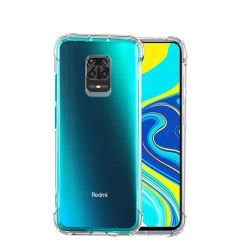 Xiaomi Redmi Note 9S Kılıf Nitro Anti Shock Darbe Emici Köşe Korumalı Şeffaf Silikon Kapak