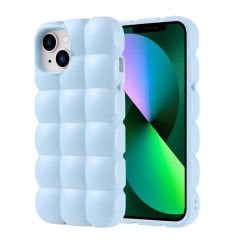 iPhone 14 Kılıf Parlak Esnek Silikon Dom Dom Kapak