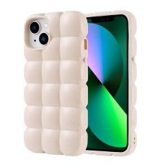 iPhone 14 Kılıf Parlak Esnek Silikon Dom Dom Kapak