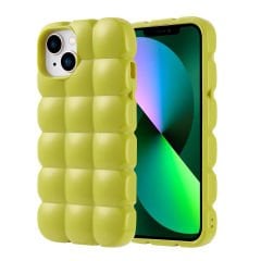 iPhone 14 Kılıf Parlak Esnek Silikon Dom Dom Kapak