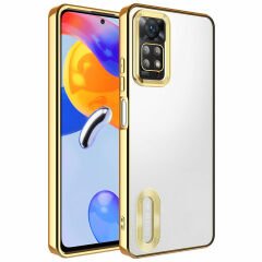 Xiaomi Redmi Note 12 Pro 4G Kamera Korumalı Logo Gösteren Omega Kapak kılıf