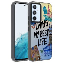 Samsung Galaxy A14 Kılıf Desenli Dragon Sert Kapak Kılıf Seyahat
