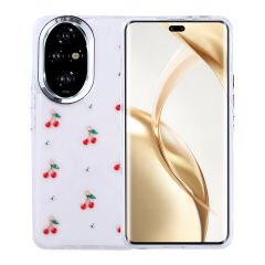 Honor 200 Pro Kılıf Airbag Tasarımlı Simli Şeffaf Kutup Kapak