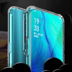 Oppo A5 2020 Kılıf Nitro Anti Shock Darbe Emici Köşe Korumalı Şeffaf Silikon Kapak