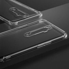 Oppo A5 2020 Kılıf Nitro Anti Shock Darbe Emici Köşe Korumalı Şeffaf Silikon Kapak