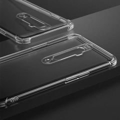 Oppo A5 2020 Kılıf Nitro Anti Shock Darbe Emici Köşe Korumalı Şeffaf Silikon Kapak