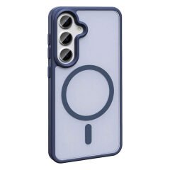 Samsung Galaxy S24 Plus Kılıf Magsafe Şarj Özellikli Mat Arka Yüzey Sio Kapak