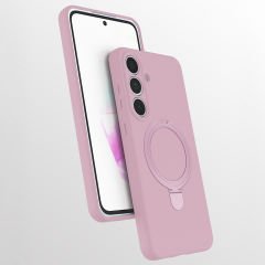 Samsung Galaxy S25 FE Kılıf Kablosuz Şarj Özellikli Standlı Samara Kapak