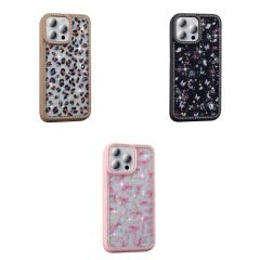 iPhone 15 Pro Max Kılıf Taşlı ve Simli Tasarım Azra Kapak