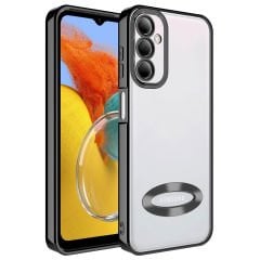 Samsung Galaxy M14 Kılıf Kamera Korumalı Logo Gösteren Omega Kapak