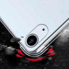iPad 10.9 2022 (10.Nesil) Kılıf Nitro Anti Shock Darbe Emici Köşe Korumalı Şeffaf Silikon Kapak