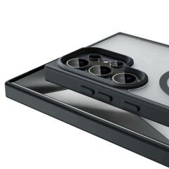 Samsung Galaxy S24 Ultra Kılıf Magsafe Şarj Özellikli Mat Arka Yüzey Sio Kapak