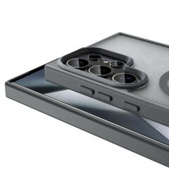 Samsung Galaxy S24 Ultra Kılıf Magsafe Şarj Özellikli Mat Arka Yüzey Sio Kapak