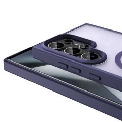 Samsung Galaxy S24 Ultra Kılıf Magsafe Şarj Özellikli Mat Arka Yüzey Sio Kapak