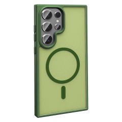 Samsung Galaxy S24 Ultra Kılıf Magsafe Şarj Özellikli Mat Arka Yüzey Sio Kapak